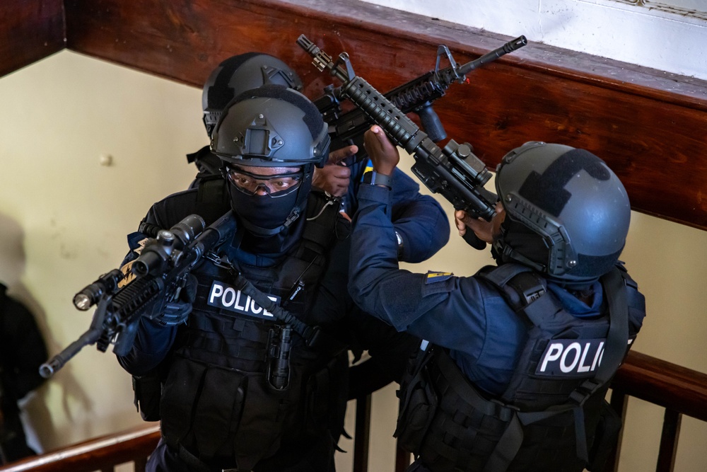 Barbados Police Tactical Response Unit Receives Expert Feedback from Interagency Training Specialist at TRADEWINDS 24