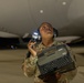 KC-46A Pegasus crew conducts nighttime preflight inspection