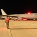 KC-46A Pegasus crew conducts nighttime preflight inspection