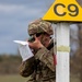 Spc. Kenton Skiba shoots an azimuth