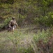 Spc. Gabriel Hizey runs to his next point