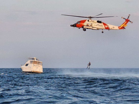 Coast Guard rescues 3 people, 1 dog 35 miles off Clearwater