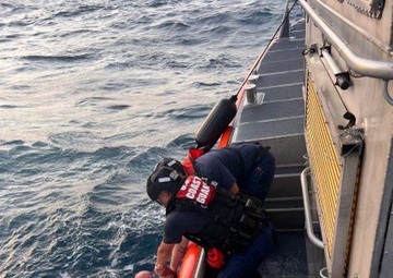 Coast Guard rescues 3 people, 1 dog 35 miles off Clearwater
