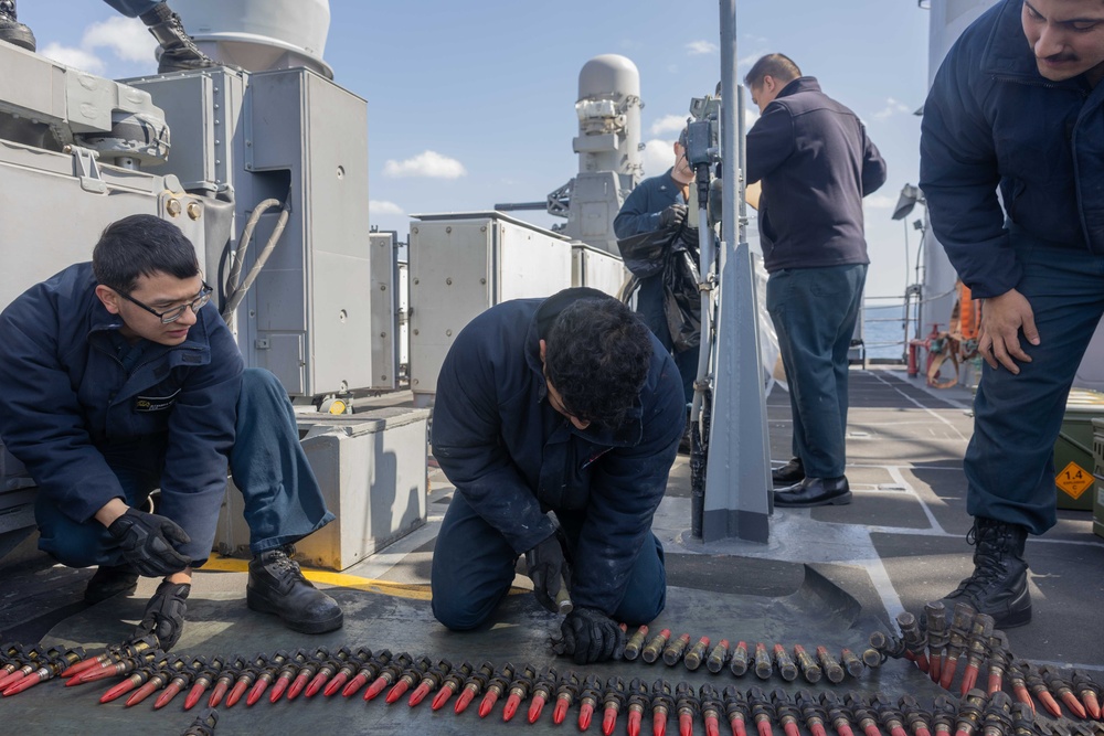 Close-in Weapons System (CIWS) live-fire exercise