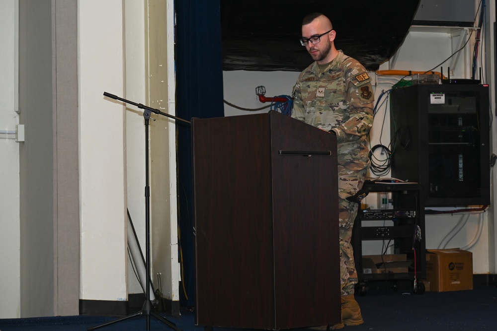 36th Security Forces Squadron engage in the Police Week Opening Ceremony