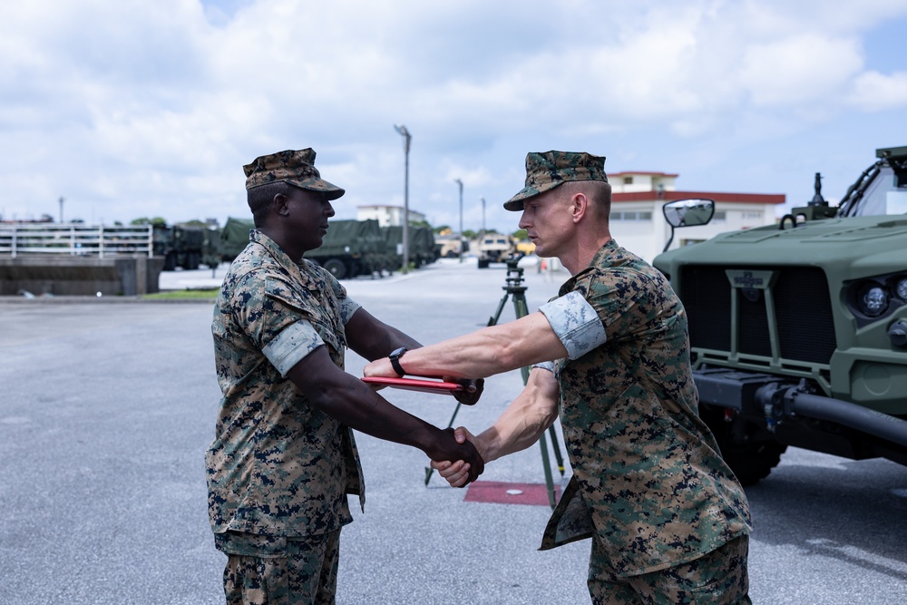 12th MLR Marine Reenlists to Continue Serving Corps, Country