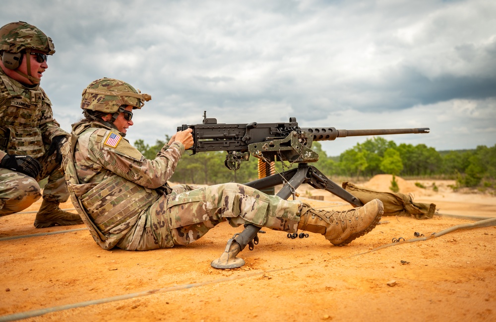 2-263rd ADA conducts live fire with the M2 .50 Caliber machine gun