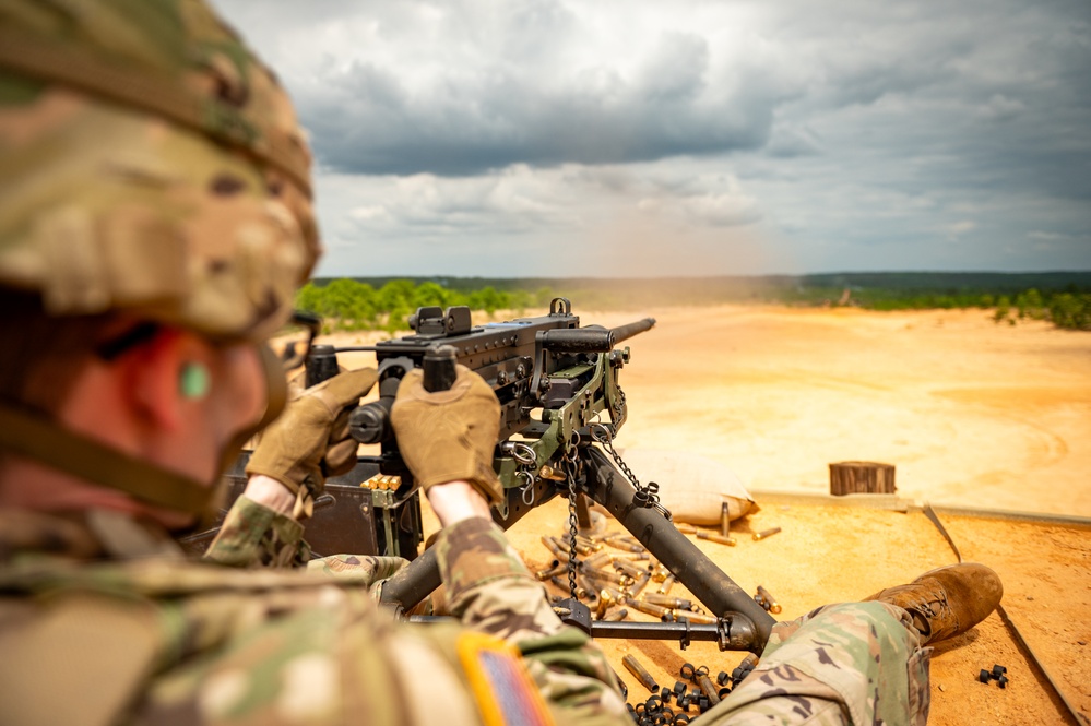 2-263rd ADA conducts live fire with the M2 .50 Caliber machine gun