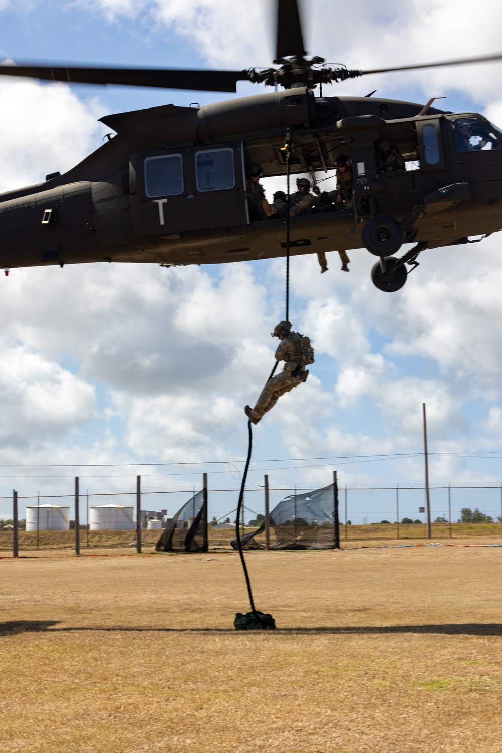 U.S. Coast Guard and Army Demonstrate Interoperability During Fast Rope Training at TRADEWINDS 24