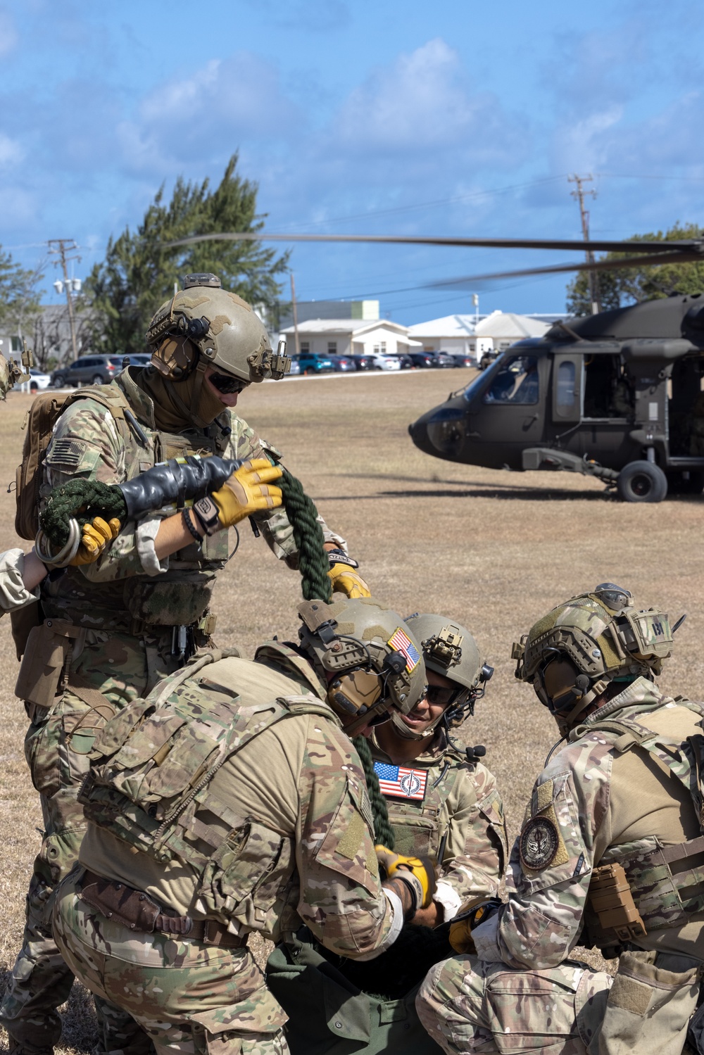 U.S. Coast Guard and Army Demonstrate Interoperability During Fast Rope Training at TRADEWINDS 24