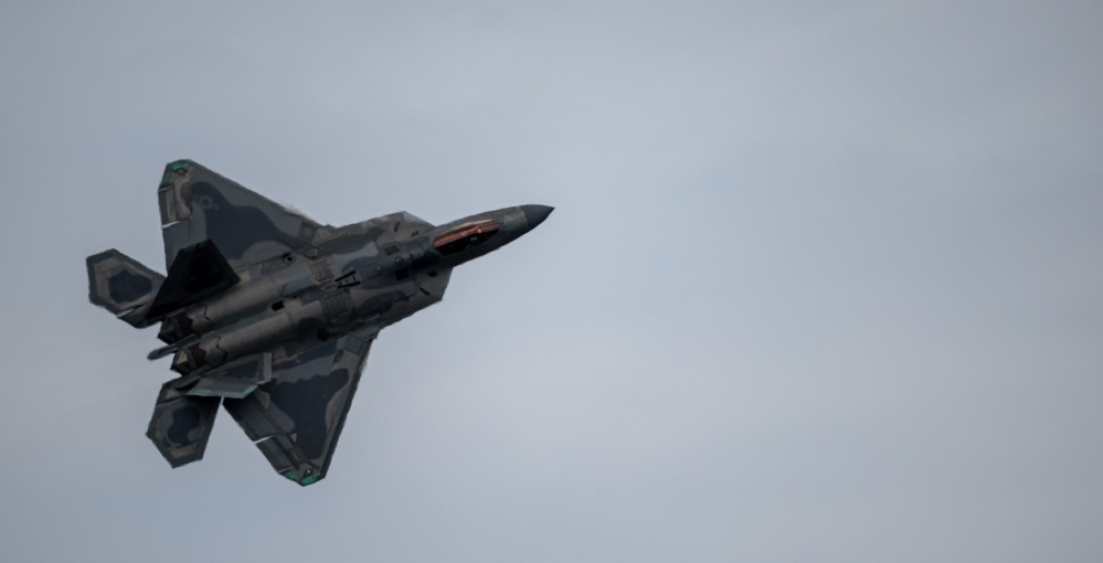 Marine Corps Air Station Cherry Point 2024 Air Show F-22 Demo