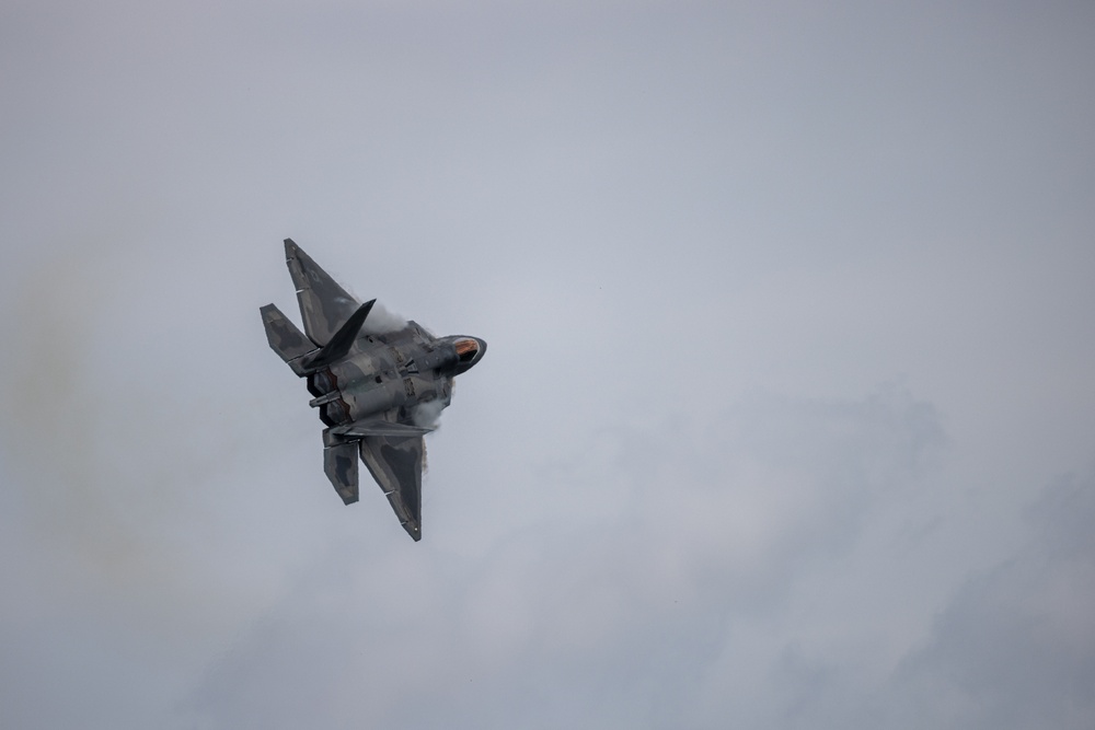 Marine Corps Air Station Cherry Point 2024 Air Show F-22 Demo