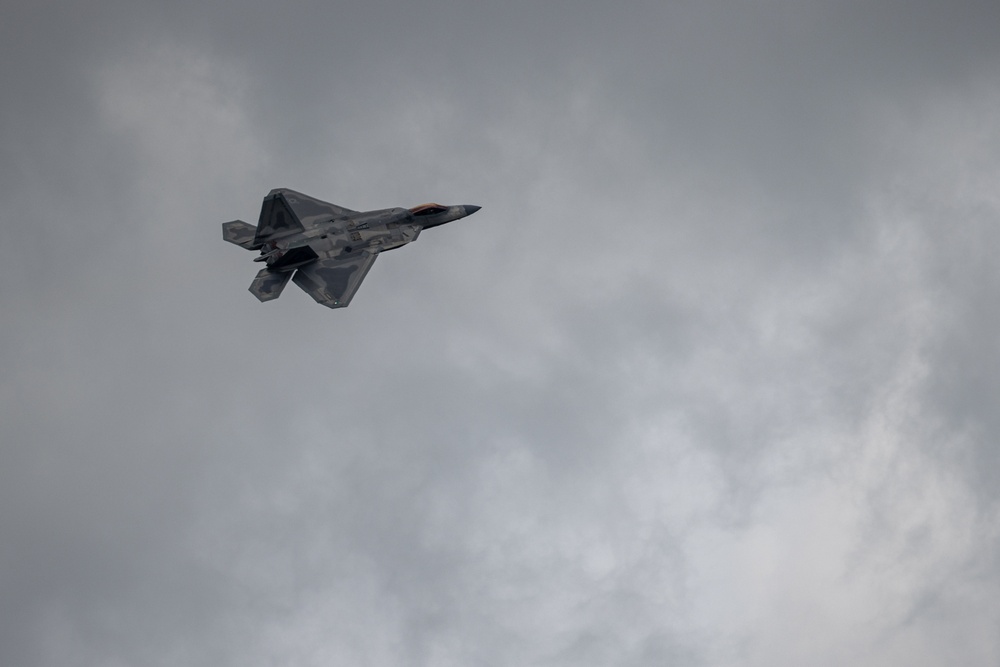 Marine Corps Air Station Cherry Point 2024 Air Show F-22 Demo