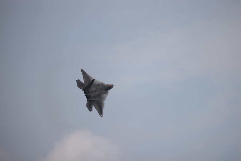 Marine Corps Air Station Cherry Point 2024 Air Show F-22 Demo