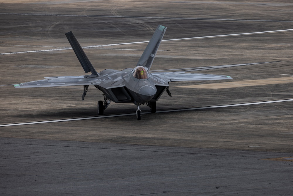 Marine Corps Air Station Cherry Point 2024 Air Show F-22 Demo