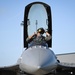 F-16 Pilot Performs Pre-Flight Checks at Sentry Savannah 2024