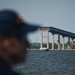 U.S. Army Corps of Engineers leadership conduct media availability following controlled demolition of Francis Scott Key Bridge wreckage