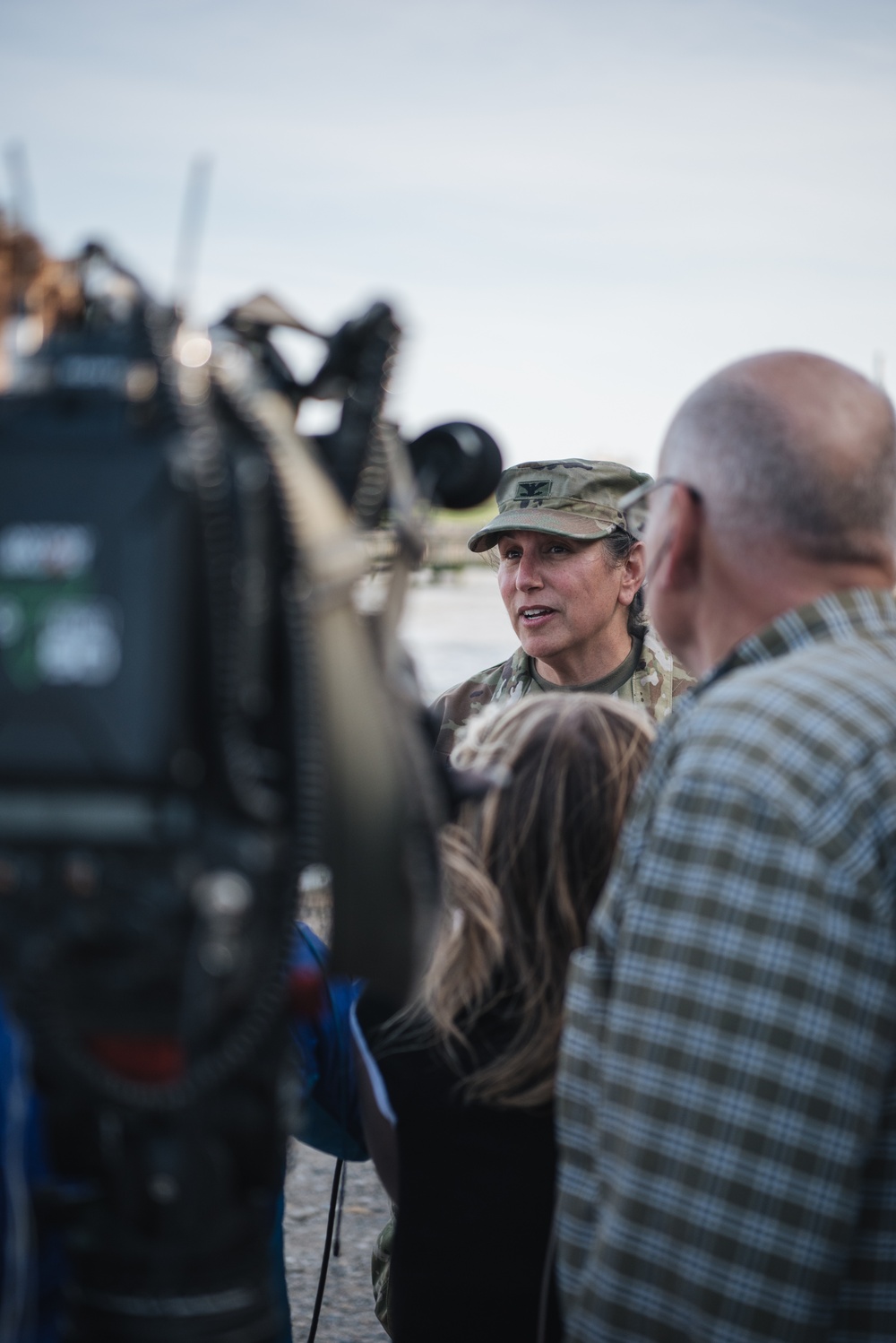 U.S. Army Corps of Engineers leadership conduct media availability following controlled demolition of Francis Scott Key Bridge wreckage