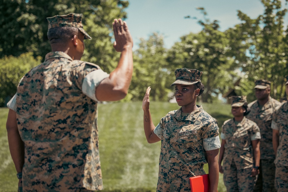 Sergeant Mehdrina JeanCharles' Promotion Ceremony