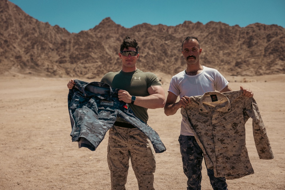 U.S. Marines Demonstrate Detaining Techniques to Jordanian Armed Forces During Eager Lion 24