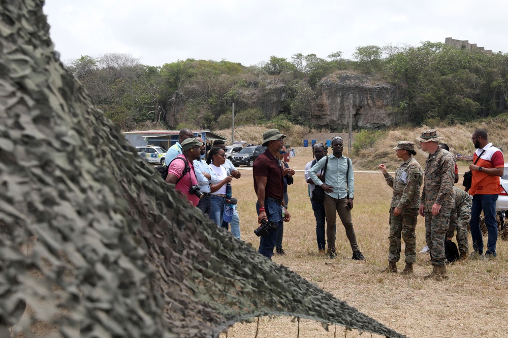 Media engages with Troops at Paragon Base, Barbados