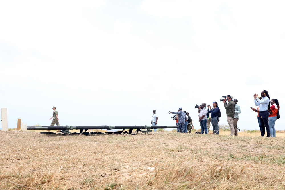 Media engages with Troops at Paragon Base, Barbados