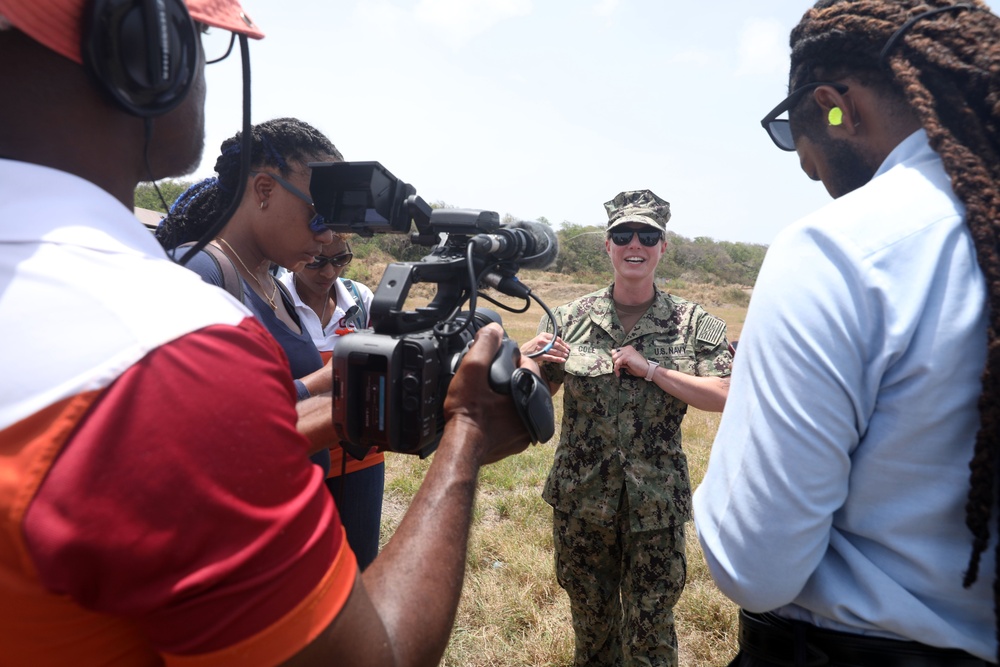 Media engages with Troops at Paragon Base, Barbados