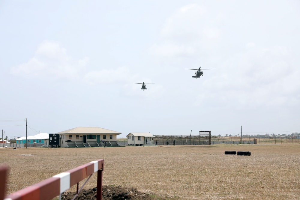 Media engages with Troops at Paragon Base, Barbados