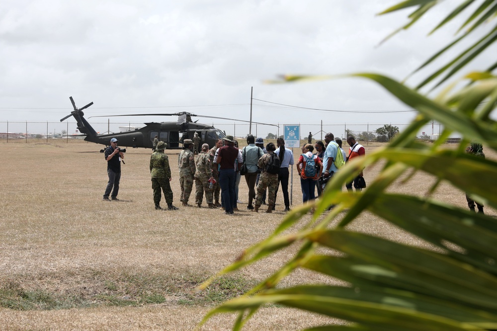 Media engages with Troops at Paragon Base, Barbados