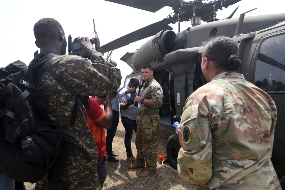 Media engages with Troops at Paragon Base, Barbados