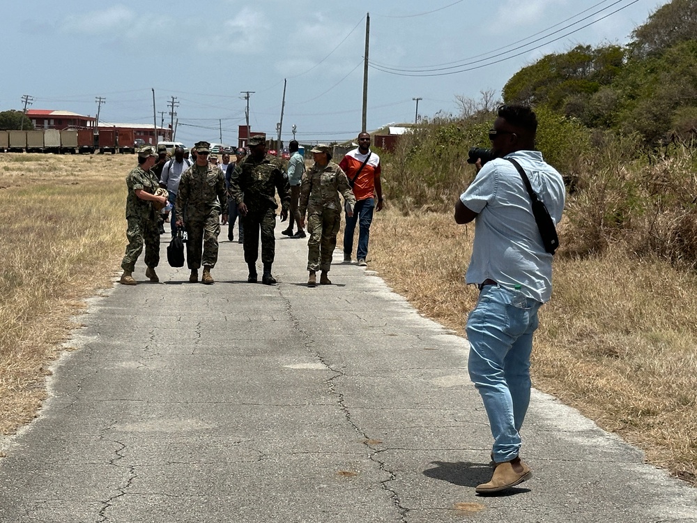 Media engages with Troops at Paragon Base, Barbados