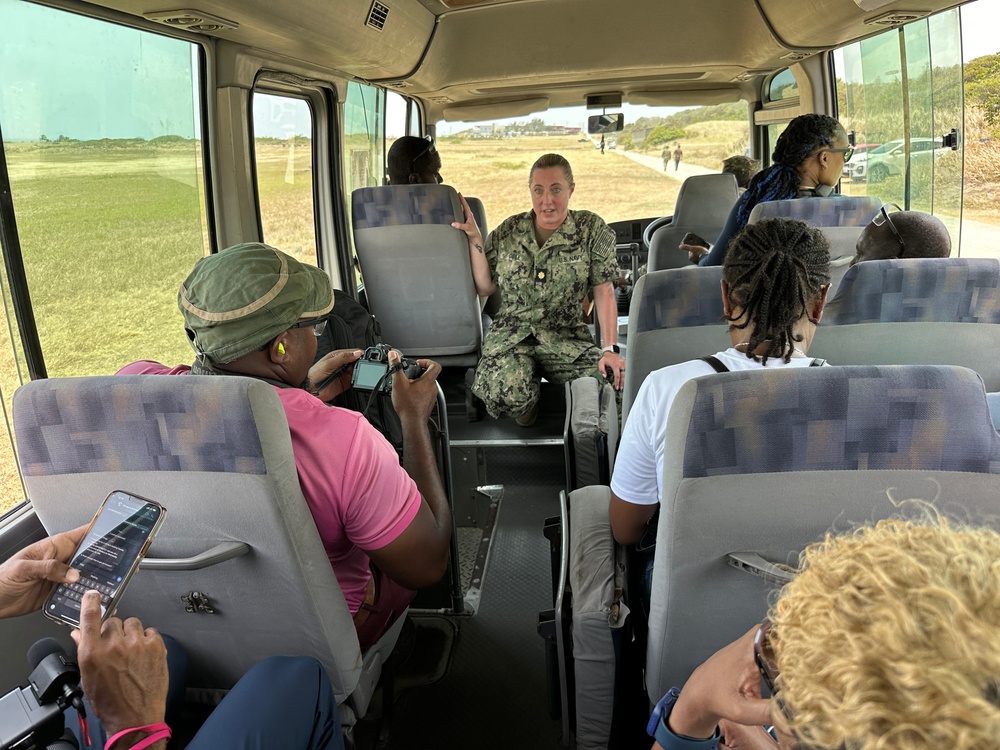 Media engages with Troops at Paragon Base, Barbados