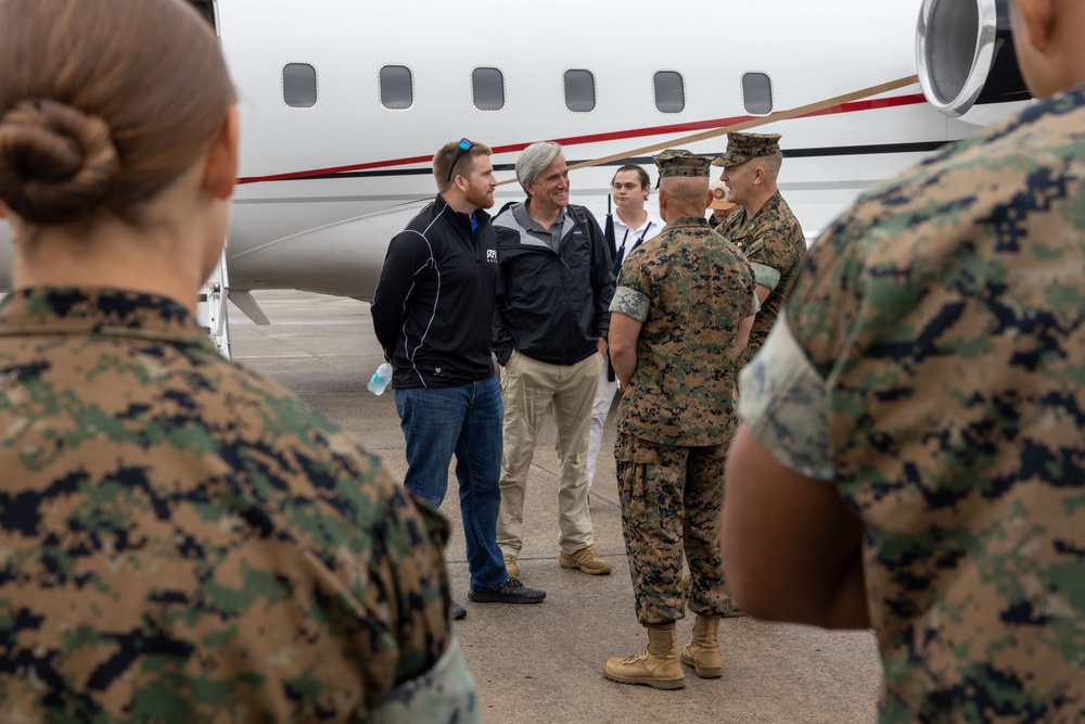Chris Buescher visits MCAS Beaufort
