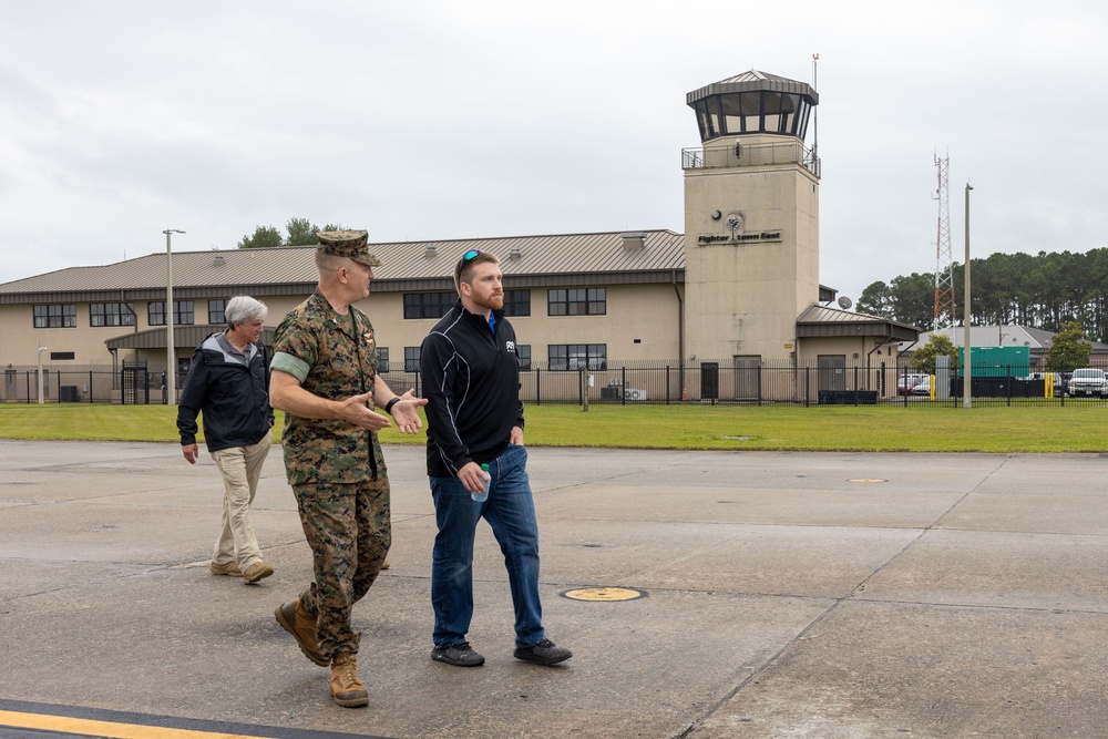 Chris Buescher visits MCAS Beaufort