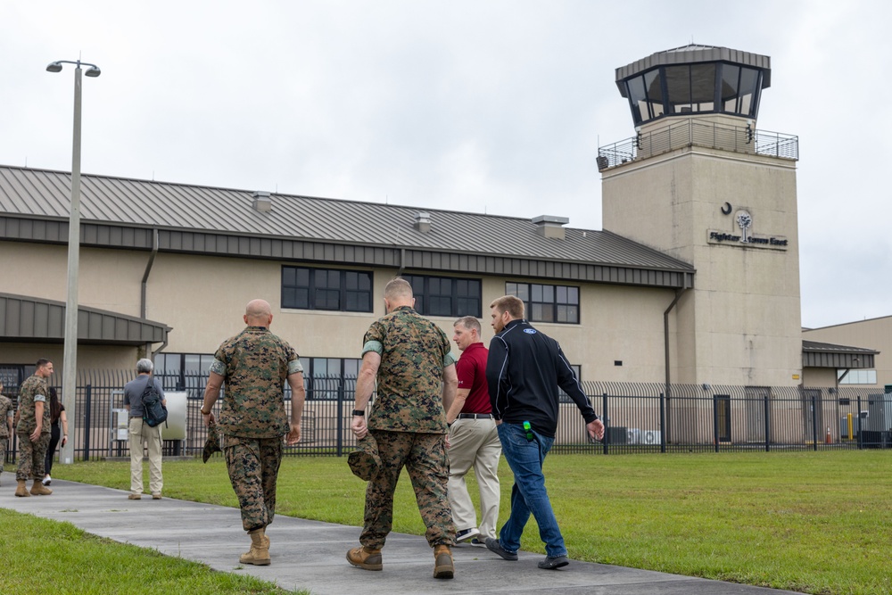 Chris Buescher visits MCAS Beaufort