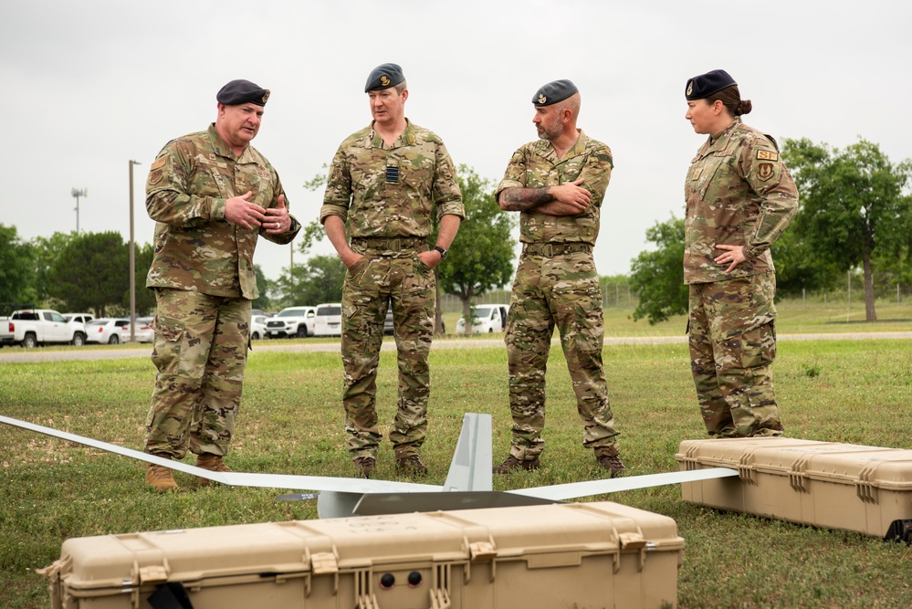 RAF Group Captain Visits AFSFC HQ