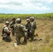 Members of the U.S. and Mexican marines, Antigua army, Suriname army, Belize army, Royal Bahamas Defence Force, and Jamaican army establish security during raid