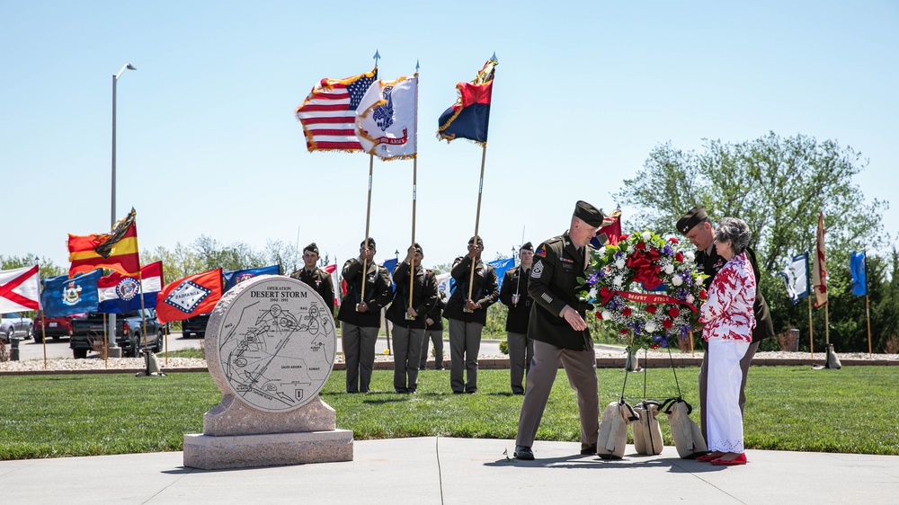 MG Meyer Unveils Desert Storm Memorial Alongside Commanders Widow