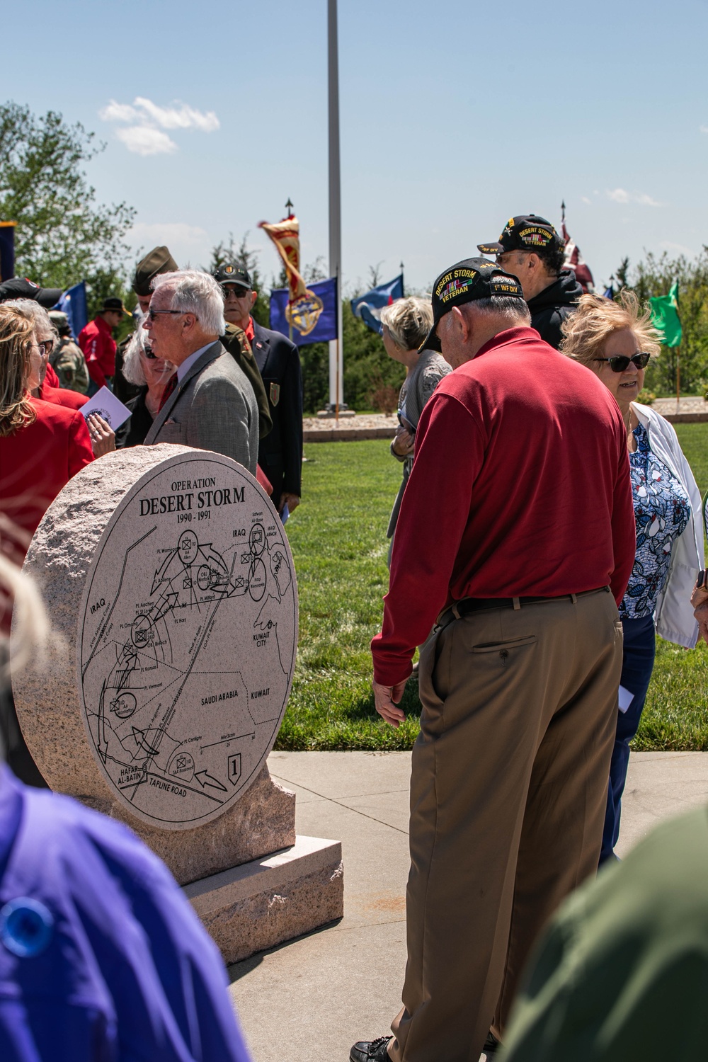 MG Meyer Unveils Desert Storm Memorial Alongside Commanders Widow