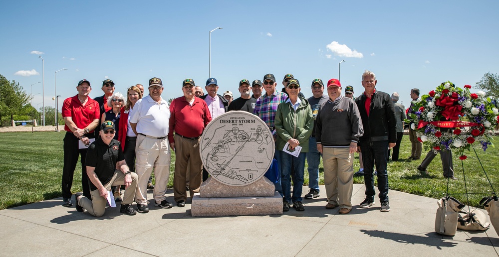 MG Meyer Unveils Desert Storm Memorial Alongside Commanders Widow