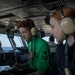 Air department Sailors track aircraft aboard George Washington flight deck