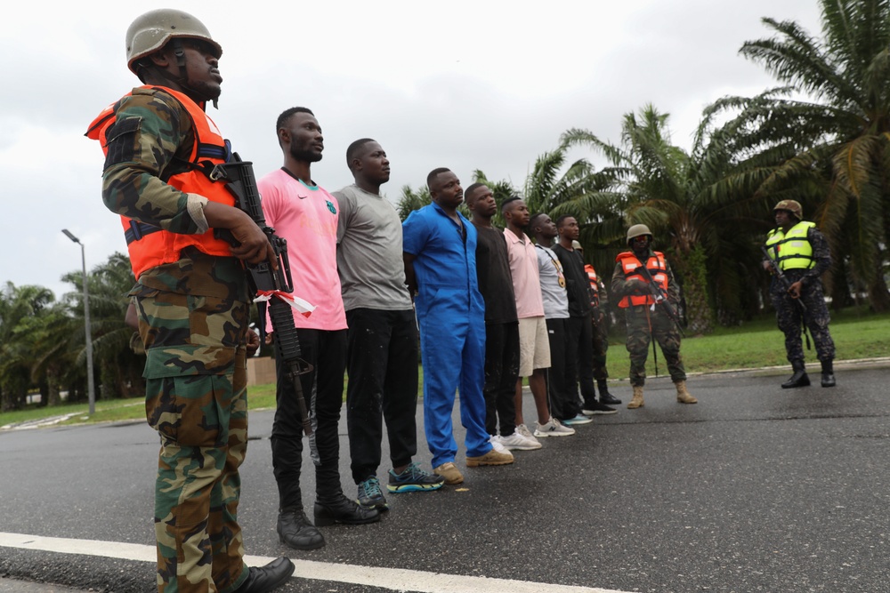 Ghana Navy and Ghana Police Service Conduct Maritime Interdiction Training from U.S., Dutch Forces in Ghana