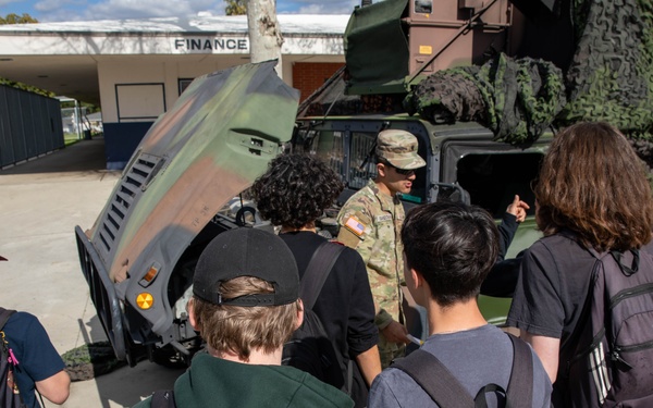 Redlands High School Army recruiting event