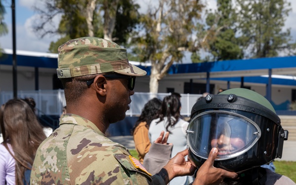 San Gorgonio High School Army recruiting event