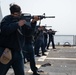 USS Ralph Johnson conducts M4 firing range