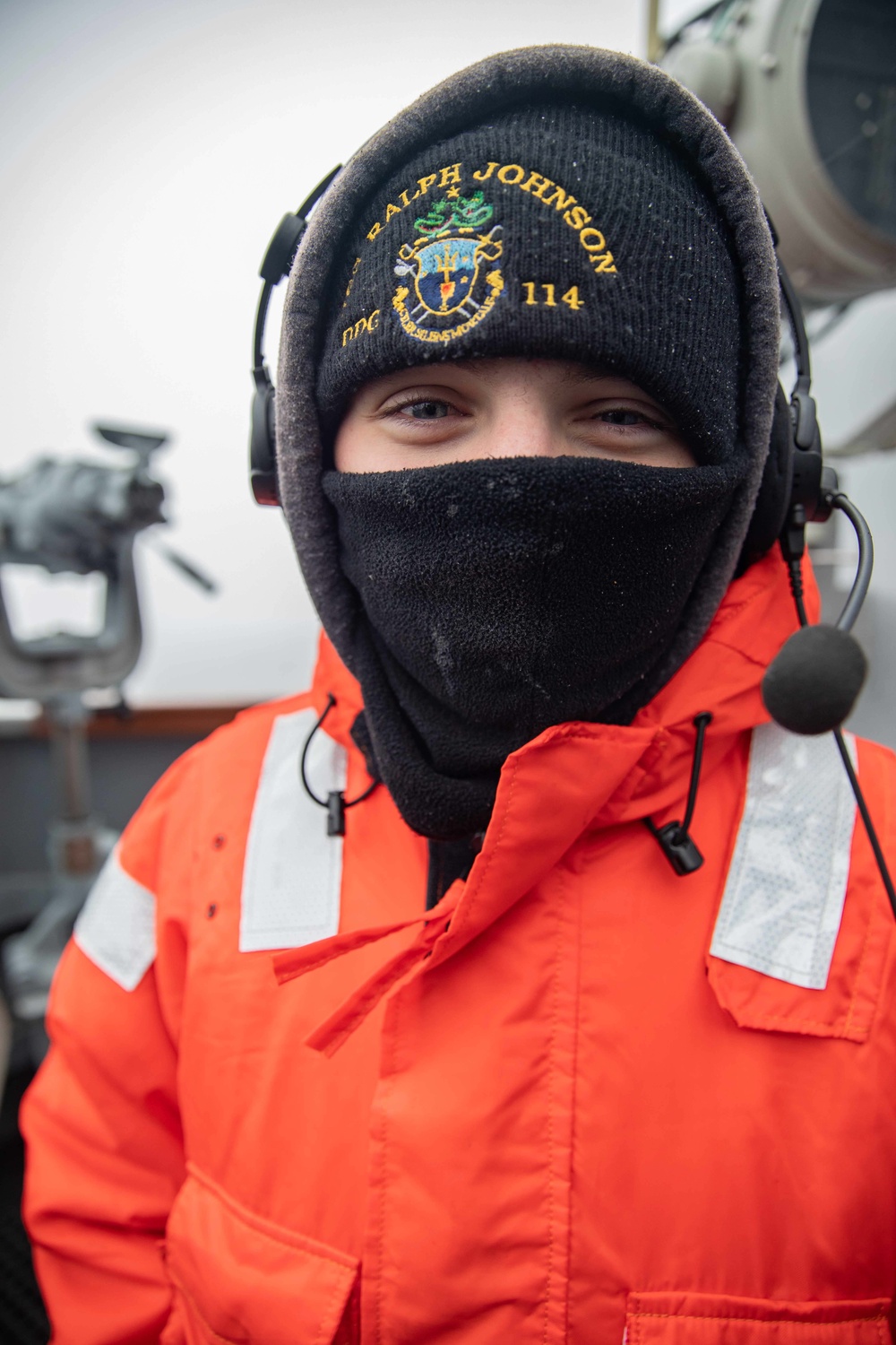 USS Ralph Johnson transits the Bering Sea