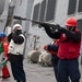 USS Ralph Johnson conducts replenishment at sea.