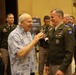 US Army Pacific Commanding General Charles A. Fylnn takes Mayor of Honolulu Rick Blangiardi for a walk through of LANPAC 2024