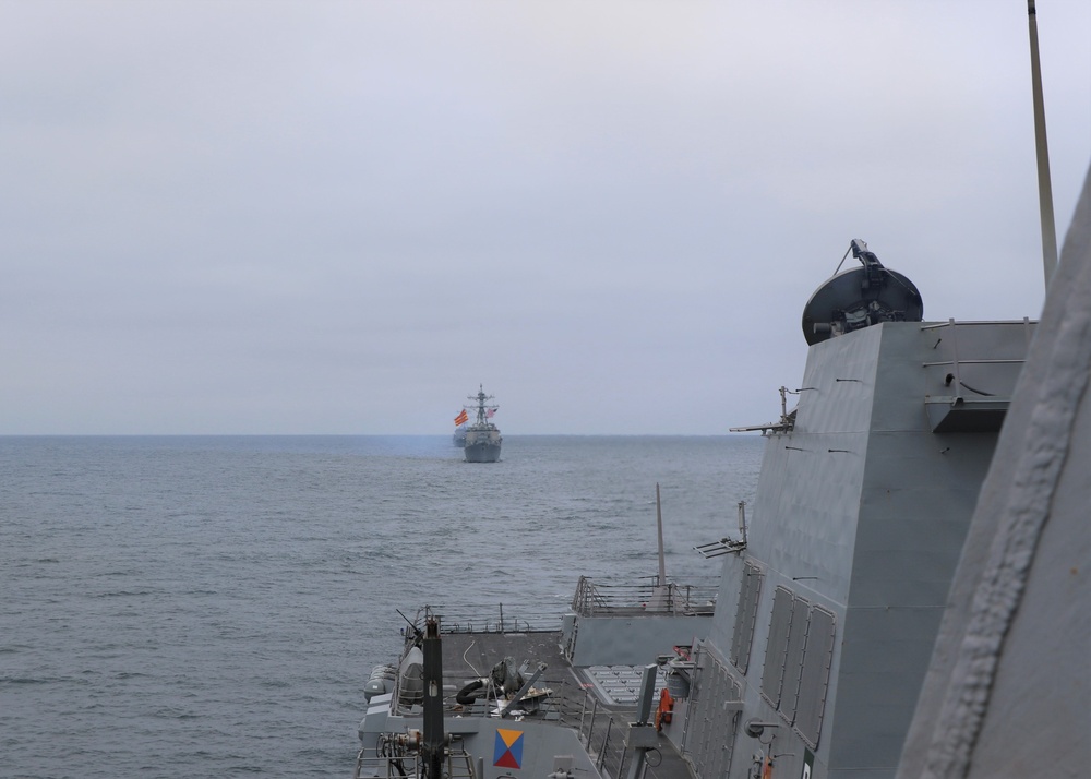 Frank E. Petersen Jr. sails in formation