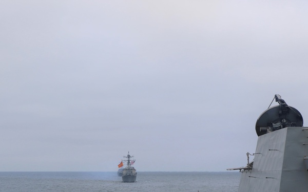 Frank E. Petersen Jr. sails in formation